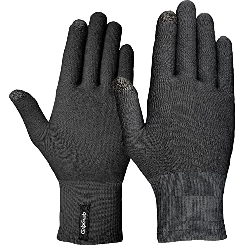 GripGrab Gants Doublure en Laine Mérinos Tactiles Thermiques sous-Gants Cyclisme Vélo de Course Quotidien Randonnée
