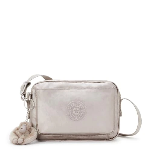 Kipling ABANU Kleine schoudertas, Metallic Glow (Zilver)