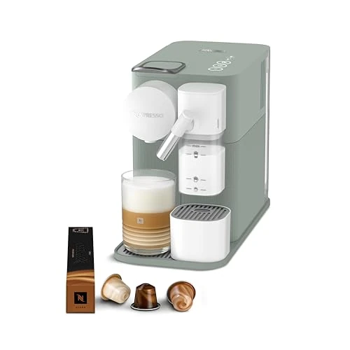 Oferta limitowana: De'Longhi Nespresso Lattissima One - ekspres do kawy na kapsułki z automatycznym spieniaczem mleka, funkcja cappuccino, 19 barów, szybkie nagrzewanie, kompaktowa konstrukcja, Dark Sage (EN510.GR) z 1304.03 zł na 1304.03 zł (oszczędź 0.0
