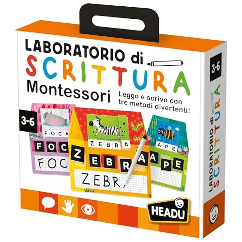 Begrenztes Angebot: Headu - Montessori Writing Laboratory Lernspiel, mehrfarbig (IT23578), italienische Sprache von 27.43 EUR auf 27.43 EUR (Rabatt 0%)