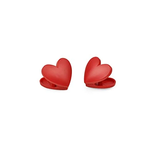 Offerta a tempo: Legami - Set di 6 Clip Chiudi Pacco, per Chiudere le Confezioni, 4,5x4 cm, Tema Heart - 0.00% da 4.95 € a 4.95 €