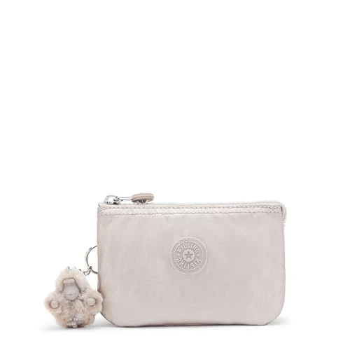 Limitiertes Angebot: Kipling Creativity S Kleine Geldbörse, Beutel, Etuis, Metallic Glow (Silber) von 29.90 EUR auf 22.44 EUR (Spare 25%)