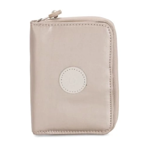 Limitiertes Angebot: Kipling MONEY LOVE Mittelgroße Geldbörse, Metallic Glow (Silber) von 49.90 EUR auf 30.60 EUR (Spare 39%)