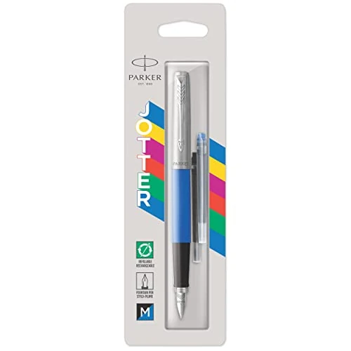 Begrenztes Angebot: Parker Jotter Originals Füller | Klassisches Blau | Füllfederhalter mit mittlerer Feder | blaue Tinte von 16.80 EUR auf 10.92 EUR (Rabatt 35%)