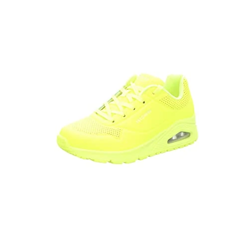 Begrenztes Angebot: Skechers Damen Uno Night Shades Sneaker, Neon Yellow Durabuck, 41 EU von 59.55 EUR auf 59.55 EUR (Rabatt 0%)