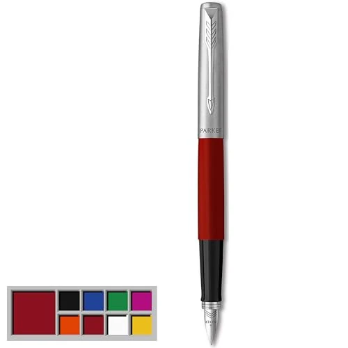 Offre limitee: Parker Jotter Originals stylo plume | finition rouge classique | pointe moyenne | Fourniture scolaire | encre bleue de 16.80 EUR a 11.65 EUR (economie 31%)