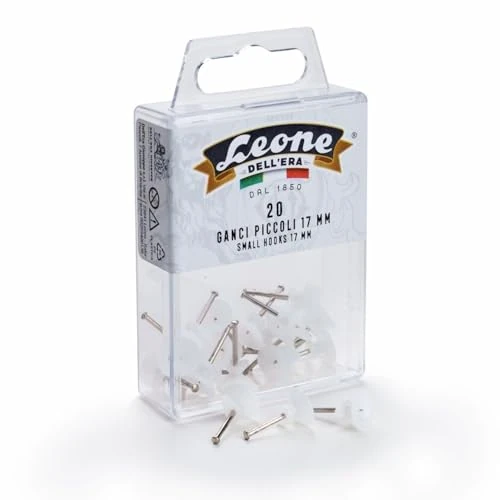 Tijdelijke aanbieding: 20 kleine Leone Dell'Era fotohaken met geharde stalen pennen - hangbox - Made in Italy van 6.93 € naar 6.93 € (0.00% korting)