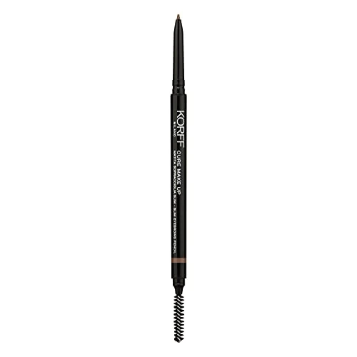 Tijdelijke aanbieding: Korff Wenkbrauwstift, smal, intrekbaar, extra nauwkeurig, definieert de wenkbrauwen, gemakkelijk te vervagen, zacht, lang en waterdicht, 02 van 12.26 € naar 12.26 € (0.00% korting)