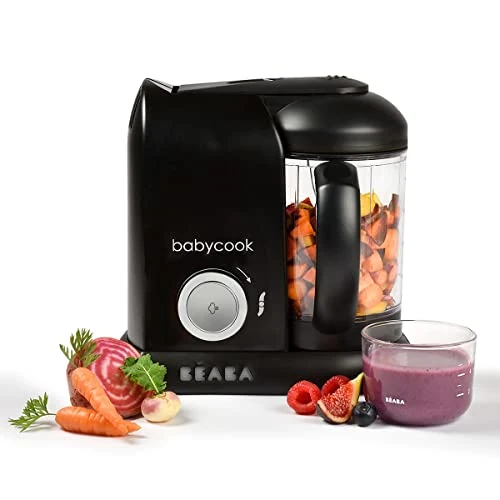 Offerta a tempo: BÉABA - Babycook Solo, Cuocipappa Omogeneizzatore, Cottura a Vapore, Robot per Pappe 4 in 1 : Mixer + Cottura, Neonato e Bambino, Made in France, Nero - 20% da 112.37 € a 89.90 €