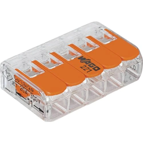Oferta limitowana: WAGO 221-615 221 Zacisk łączący elastyczny: 0,5-6 mm² sztywny: 0,5-6 mm² Liczba biegunów (num): 5 6 szt. Trans z 41.06 zł na 41.06 zł (oszczędź 0.00%)