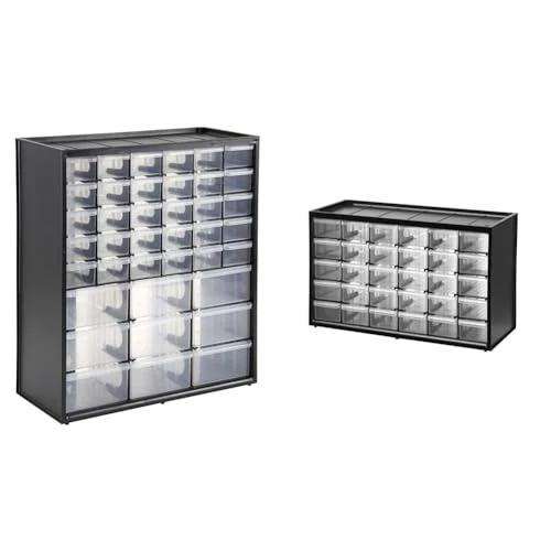 STANLEY 1-93-981 Cassettiera Con 39 Scomparti, Multicolore & 1-93-980 CASSETTIERA A 30 CASSETTI PICCOLI