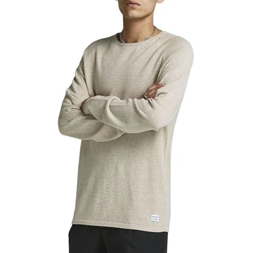 Offerta a tempo: JACK & JONES JJEHILL KNIT CREW NECK NOOS, Maglione, Uomo, Oatmeal/Detail: Melange, XL - 41% da 39.99 € a 23.40 €