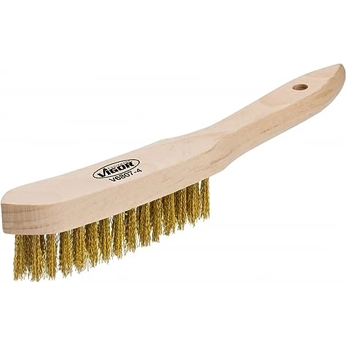 Limited offer: Vigor V6807-4 Brass Wire Brush, Wood-Coloured from 9.96 USD to 8.15 USD (save 18%)