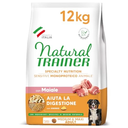 Natural Trainer Sensitive No Gluten Adult Dog Food with Pig - 12 kg