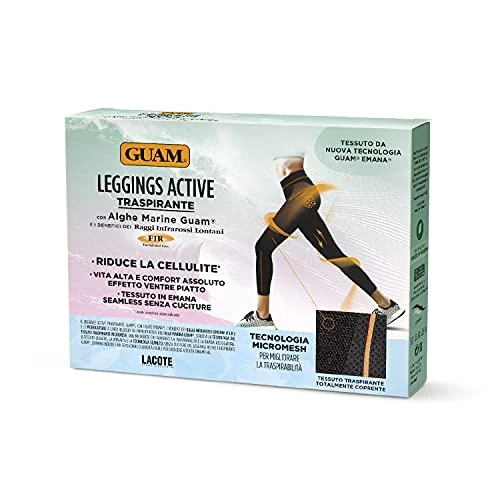 Limited-time offer: Guam Women's Active Leggings Seaweed and The advantages of far Infrared Rays Fir, Breathable Fabric, Black, L-XL from 56.43 GBP to 56.43 GBP (save 0%)