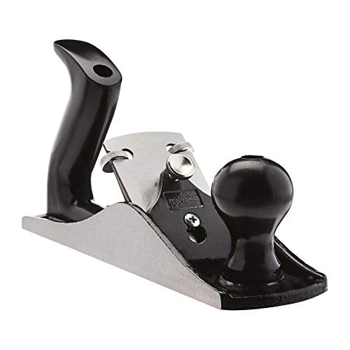 Offerta a tempo: Amazon Basics - Pialla da Banco Regolabile N. 4, Lama da 51 mm, Corpo in Ghisa, Bocca e Misuratore di Profondità Regolabili, Piallatura Liscia per Falegnameria e Carpenteria, Grigio/Nero - 15% da 24.17 € a 20.51 €