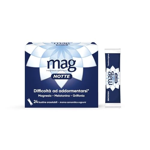 Offerta a tempo: Mag Notte - Integratori per Adulti con Melatonina, Magnesio — 28% da 13,90 € a 10,05 €
