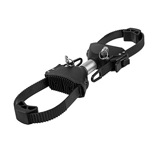 EUFAB 11579 Strap-framehouder aan beide zijden, afsluitbaar, 15 cm lengte,Zwart