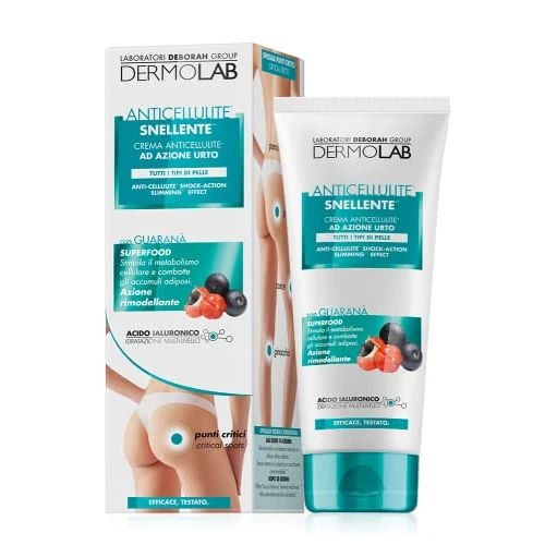 Tijdelijke aanbieding: Dermolab - Anti-cellulitis bodycrème met schokwerking, hydraterend en verstevigend, met Centella Asiatica, voorkomt en werkt vetophoping tegen, dermatologisch getest, 200 ml van 12.77 € naar 12.77 € (0.00% korting)
