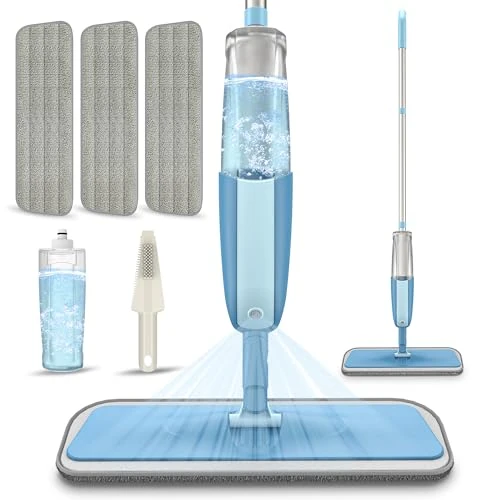 Offre limitée : Balai Serpillère Vaporisateur Spray Mop, MEXERRIS Balai Lave Sol avec Vaporise Microfibre Serpillere avec Reservoir pour Maison, Cuisine, Bois Dur, Le Stratifié, Le Bois de 23.99 EUR à 22.79 EUR (remise 5%)