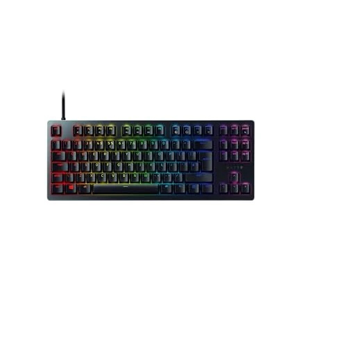 Offre limitee: Razer Tournament Ed. (Switches Rouges) - Clavier Gamer Optique pratiquement Sans Latence (Switches Optiques Linéaires et Silencieux, Touches en PBT Doubleshot, Repose-Poignet) Clavier US | Noir de 149.99 EUR a 130.20 EUR (economie 13%)