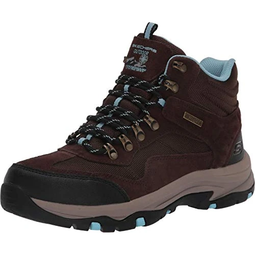 Skechers Trego Base Camp, wandelschoenen voor dames, Chocolade, 36 EU