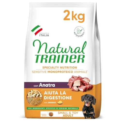 Natural Trainer Sensitive No Gluten Futter für Erwachsene Hunde mit Ente - 2 kg
