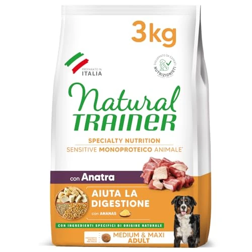Offerta a tempo: Natural Trainer Sensitive No Gluten Cibo per Cani Adulti con Anatra — 14% da 21,99 € a 18,89 €