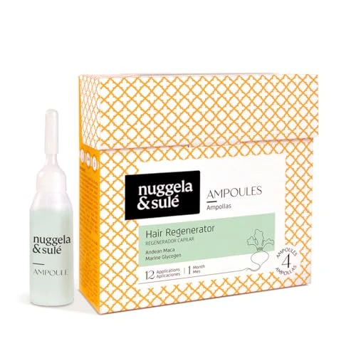 Offerta a tempo: Nuggela & Sulé Confezione di Fiale Rigeneranti Per Capelli. Aumenta la densità e lo spessore dei capelli. Specialmente per le aree spopolate. Trattamento per 4 Settimane. 4 x 10 ml - 46% da 20.40 € a 10.99 €