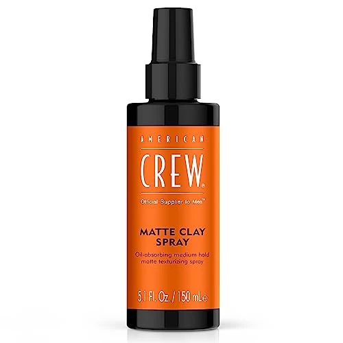 Offre limitee: American Crew - Matte Clay Spray - Spray CheveuxTexturisant - Produit Coiffant à l'Argile - Produit Cheveux Tenue Moyenne - Facile à Utiliser - Effet Mat - 150 ml de 22.55 EUR a 14.95 EUR (economie 34%)