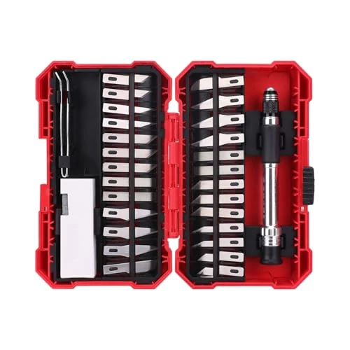 Limited-time offer: Amazon Basics 29-Piece Precision Hobby Knife Set, Red from 8.49 GBP to 8.49 GBP (save 0%)