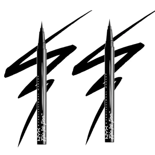 Offre limitee: NYX Professional Makeup Eyeliner Feutre Epic Ink Liner, Waterproof, Formule Vegan, Lot de 2, Teinte : Black (01) de 18.06 EUR a 18.06 EUR (economie 0%)