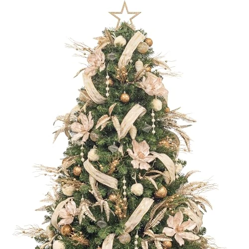 Offerta a tempo: Busybee 180cm albero di natale con luci incorporate 300 leds e palline di natale di Decorazioni Natalizie di Natale con decorazioni e luci e champagner Ornamenti Luci a LED - 29% da 169.99 € a 119.99 €