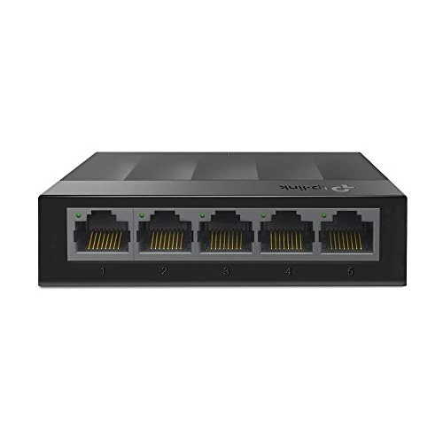 Limitiertes Angebot: TP-Link LS1005G 5-Port Desktop Switch (5 x Gigabit Auto-Negotiation RJ45 Ports, IEEE 802.3x, Plug and Play, energiesparend, Plastikgehäuse für einfache Tisch- oder Wandmontage)schwarz von 15.90 EUR auf 10.99 EUR (Spare 31%)
