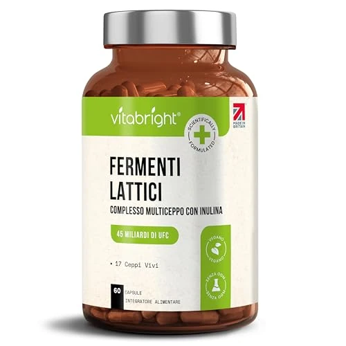 Offerta a tempo: VitaBright Miscela di probiotici – 60 capsule - 49% da 19.51 € a 9.99 €
