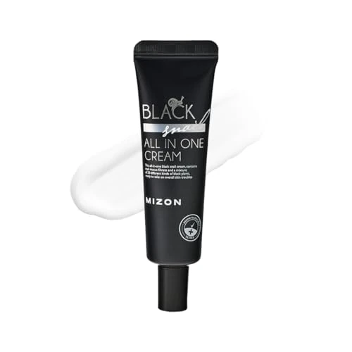 Limited-time offer: MIZON Black Snail All In One Cream Intensive Korean Skin Care Facial Moisturizing Snail Mucin Extract Travel Size (1.18 fl oz) from $20.00 to $20.00 (save 0.0%)