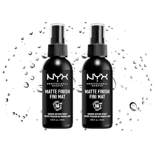 Offerta a tempo: NYX Professional Makeup Setting Spray, Formula fissante leggera a lunga tenuta, Finish matte, Confezione da 2, 60 ml - 18% da 15.90 € a 13.10 €