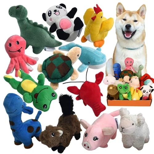 Oferta limitada: LEGEND SANDY Paquete de Juguetes de Peluche chirriantes para Cachorros, Juguetes masticables pequeños para Cachorros, 12 Juguetes para Perros a Granel con chirriadores, Lindo Juguete Suave para de 21.99 € a 21.99 € (ahorro 0.00%)