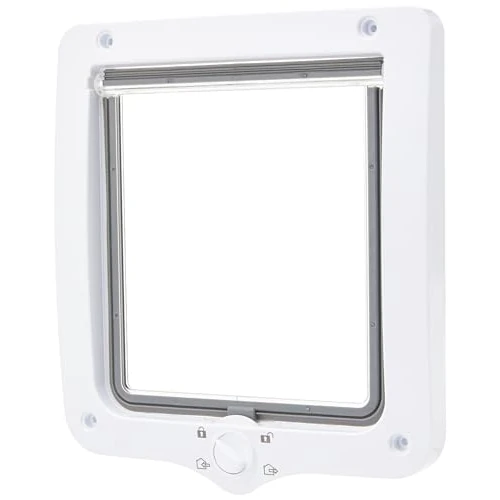 Offerta a tempo: Trixie Sportello a 44241 Impermeabile e Silenzioso, particolarmente Grande, con Tunnel, 24 x 28 cm, Colore: Bianco - 56% da 26.99 € a 11.75 €