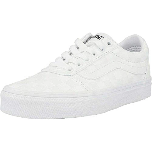 Offre limitée : Vans Ward Canvas, Sneaker Femme, Blanc ((Checkerboard) White/White), 42.5 EU de 66.05 € à 49.00 € (25.81% de remise)