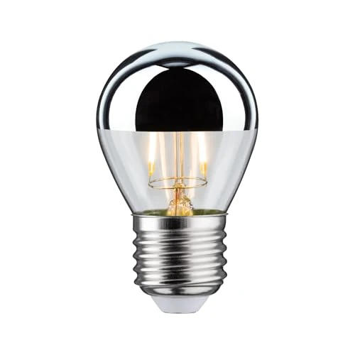 Offerta a tempo: Paulmann 28664 Lampadina LED filamento a goccia 2,6 Watt lampadina testina a specchio argentato 2700 K bianco caldo E27 - 0.00% da 13.18 € a 13.18 €