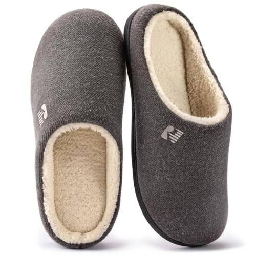 Limited-time offer: RockDove Men's Sherpa Lined Memory Foam Clog Slipper, Size 10/11 UK Men, Dove Gray from 27.00 GBP to 23.99 GBP (save 11%)