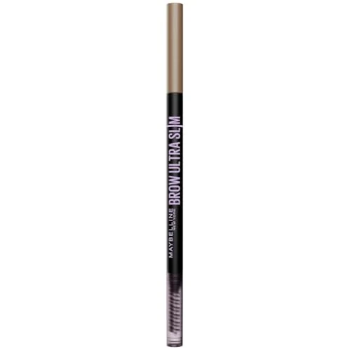 Maybelline New York Matita per Sopracciglia, Sopracciglia Definite, Formula Che Non Si Sfalda, Con Punta di Precisione e Pettinino, Brow Ultra Slim, Tonalità Blonde, 7,2 g