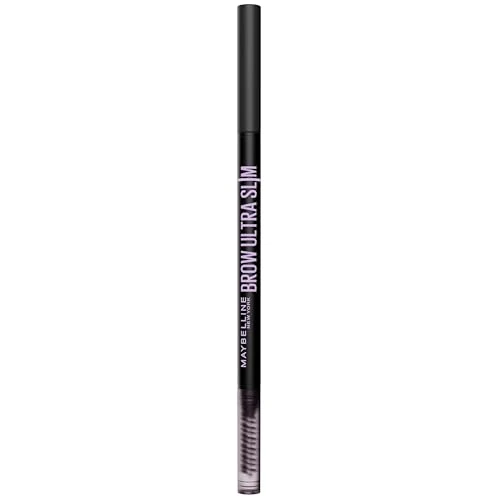 Offerta a tempo: Maybelline New York Matita per Sopracciglia, Sopracciglia Definite, Formula Che Non Si Sfalda, Con Punta di Precisione e Pettinino, Brow Ultra Slim, Tonalità Black, 7,2 g - 31% da 9.59 € a 6.60 €