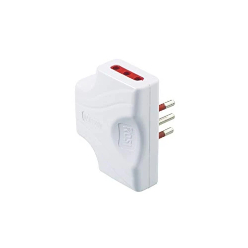 ROSI Triple Extra Flat Power Strip, 3 Sockets, 10A, 250V, White