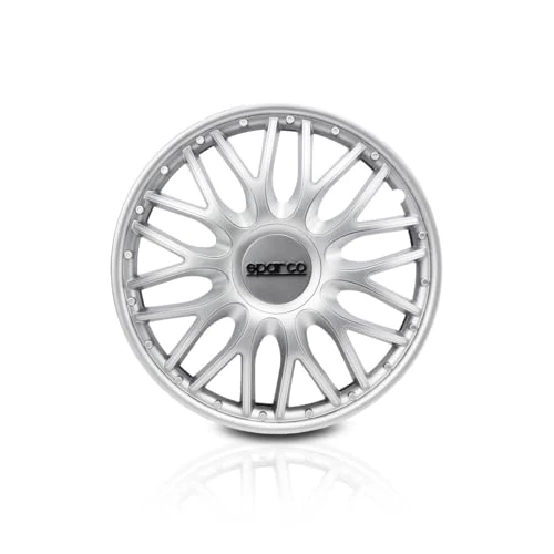 Sparco SPC1596SV kołpaki ozdobne Roma, srebrne, 38 cm, zestaw 4 szt
