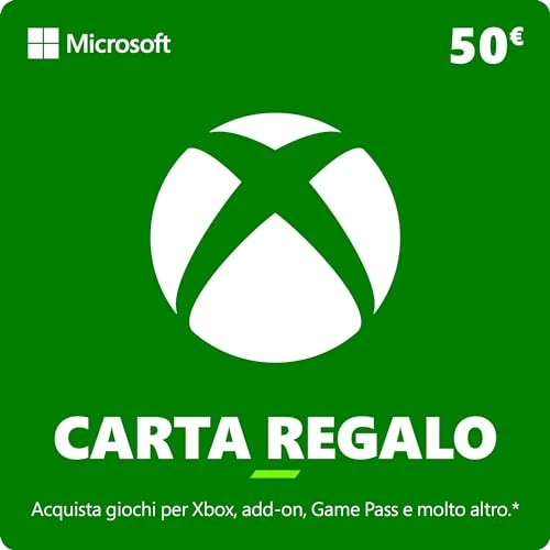 Offerta a tempo: Xbox - Carta Regalo Digitale - 50 EUR - 0.00% da 50.00 € a 50.00 €