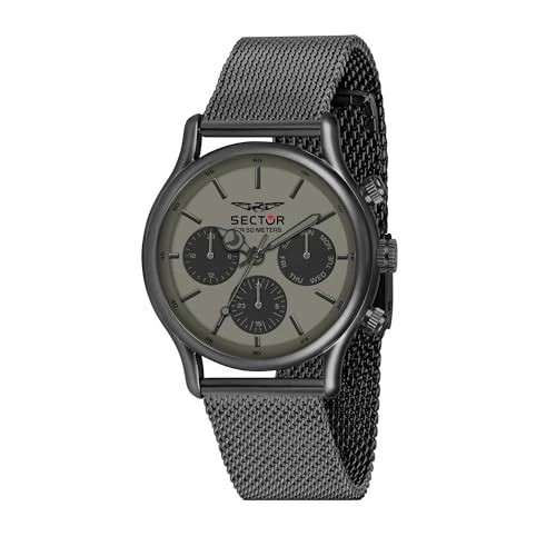 Sector No Limits Herren Analog Quarz Uhr mit Edelstahl Armband R3253517014