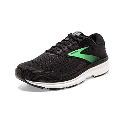 Limitiertes Angebot: BROOKS Damen Dyad 11 (Medium) Straßenlaufschuhe, Black/Ebony/Green, 36.5 EU von 140.00 EUR auf 91.00 EUR (Spare 35%)