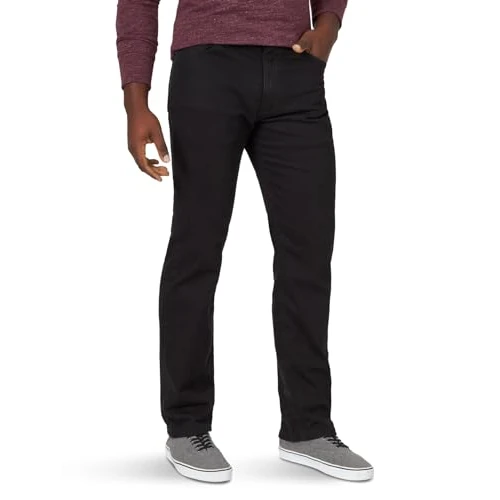 Zeitlich begrenztes Angebot: Wrangler Authentics Herren Classic 5-Pocket Regular Fit Jeans, Black Flex, 32W / 28L von 47.23 € auf 47.23 € (0.00% Rabatt)